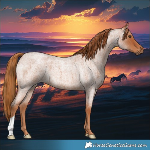 Horse Color:Red Roan 