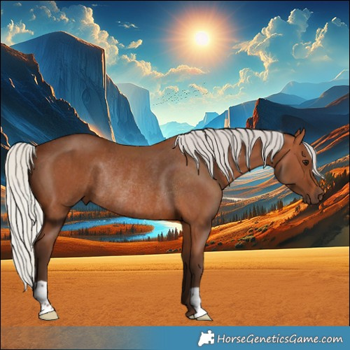 Horse Color:Silver Bay Rabicano 