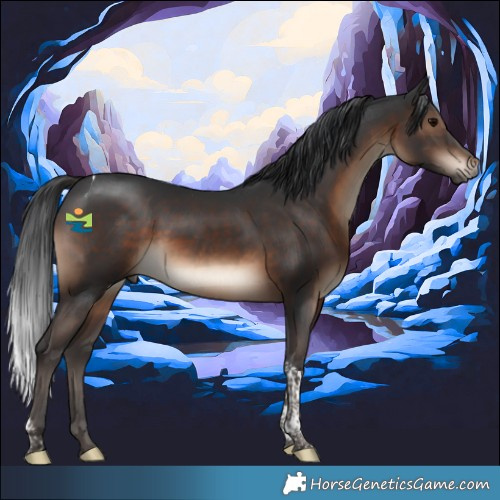 Horse Color:Brown Tobiano 