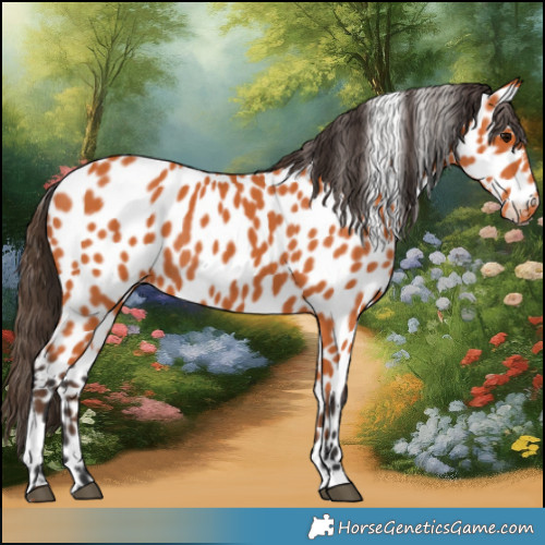 Horse Color:Bay Appaloosa