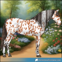 Horse Color:Bay Leopard 
