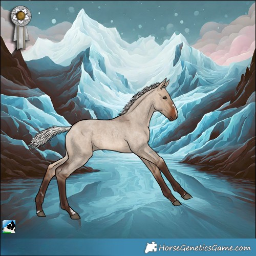 Horse Color:Silver Brown Roan Dun Rabicano 