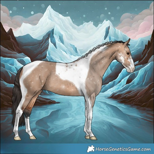 Horse Color:Bay Dun Sabino Tobiano Rabicano 