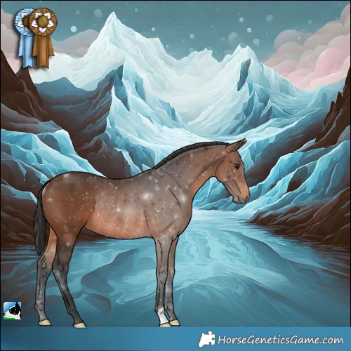 Horse Color:Brown Rabicano 
