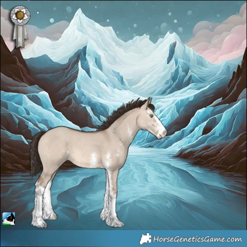 Horse Color:Sable Champagne Dun Sabino 