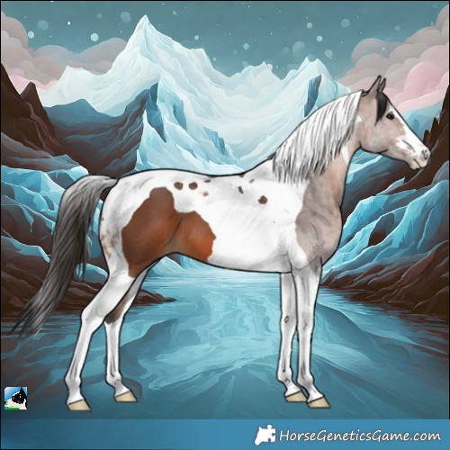 Horse Color:Brown Tobiano 