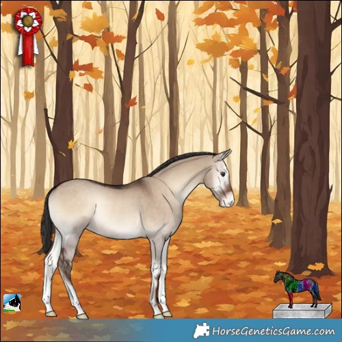 Horse Color:Liver Red Dun Onyx Varnish Rabicano 