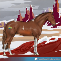 Horse Color:Chestnut Tobiano 