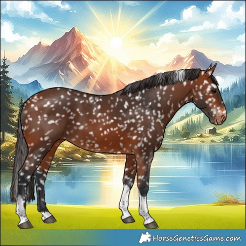 Horse Color:Bay Tobiano Appaloosa 