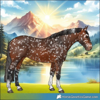 Horse Color:Bay Tobiano Appaloosa 