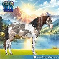 Horse Color:Grullo Snowflake Varnish  and Sable Champagne Dun Tobiano Snowflake Varnish 