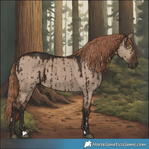 Horse Color:Liver Red Dun Brindle 