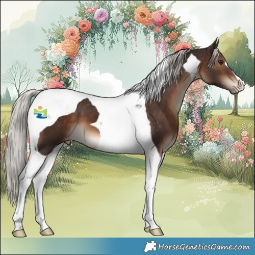 Horse Color:Silver Brown Tobiano Appaloosa 
