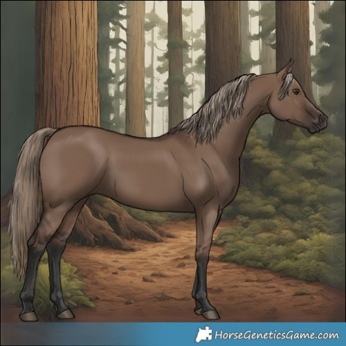 Horse Color:Liver Red Dun Rabicano 