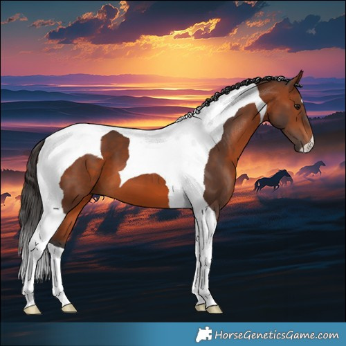 Horse Color:Bay Tobiano