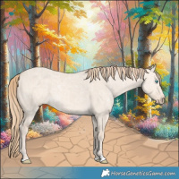 Horse Color:Perlino Ice Dun