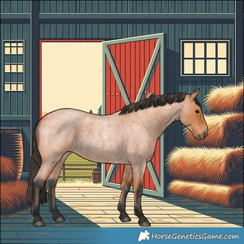 Horse Color:Bay Roan