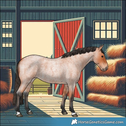 Horse Color:Bay Roan