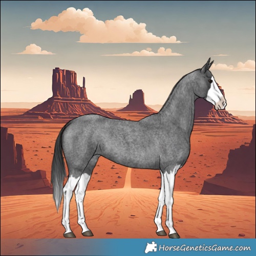 Horse Color:Blue Roan Splash