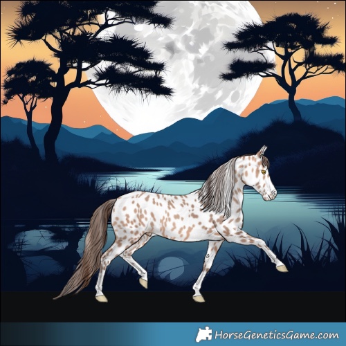 Horse Color:Amber Champagne Appaloosa 