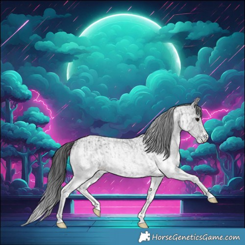 Horse Color:White Spotted Blue Roan Rabicano  and White Spotted Blue Roan Rabicano 