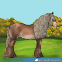 Horse Color:Gray Liver Chestnut Pearl Mushroom