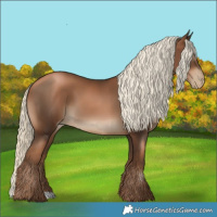 Horse Color:Gray Liver Chestnut Pearl Mushroom 