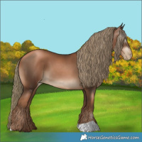 Horse Color:Gray Liver Chestnut Pearl Mushroom 