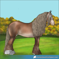 Horse Color:Gray Liver Chestnut Pearl Mushroom 