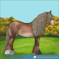 Horse Color:Gray Liver Chestnut Pearl Mushroom 