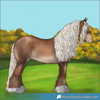 Horse Color:Gray Liver Chestnut Pearl Mushroom