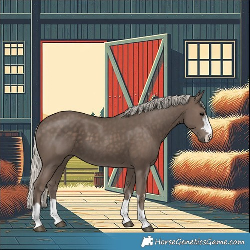 Horse Color:Silver Black 