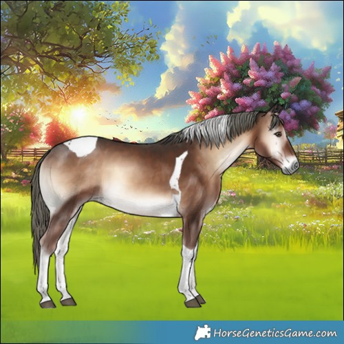 Horse Color:Liver Red Onyx Mushroom Tobiano 