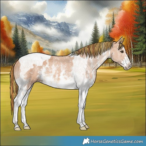 Horse Color:Painted Chestnut Ice Sabino Tobiano