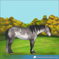 Horse Color:Platinum White Spotted Brown Dun Brindle 