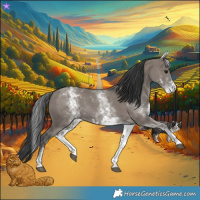 Horse Color:White Spotted Grullo Rabicano  and White Spotted Grullo Rabicano 