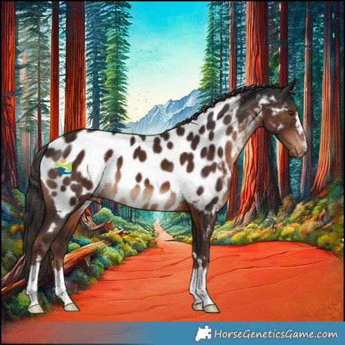 Horse Color:Liver Chestnut Appaloosa