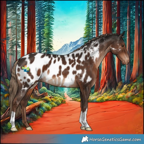 Horse Color:Liver Chestnut Appaloosa 