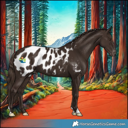 Horse Color:Liver Chestnut Appaloosa 