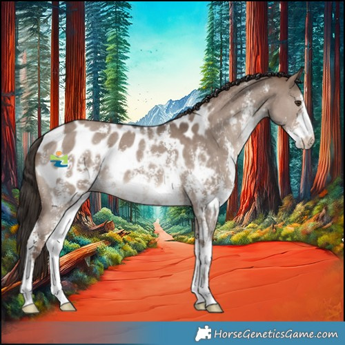 Horse Color:Liver Red Dun Sabino Appaloosa