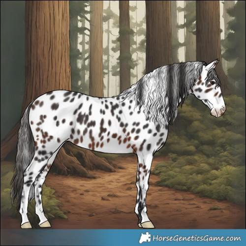Horse Color:Bay Leopard 
