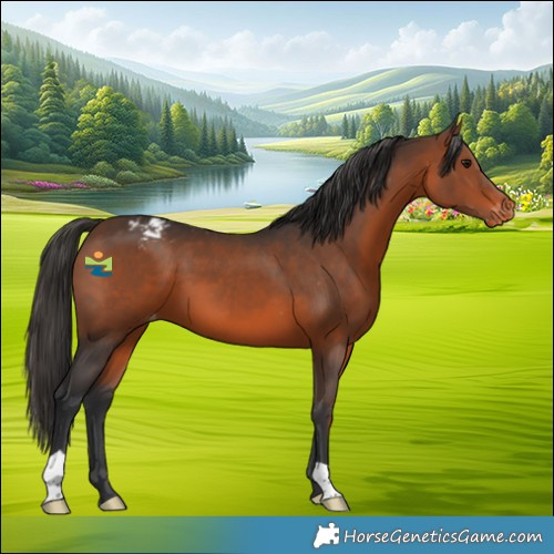 Horse Color:Brown Appaloosa