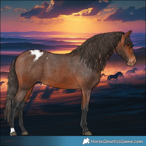 Horse Color:Bay Appaloosa 