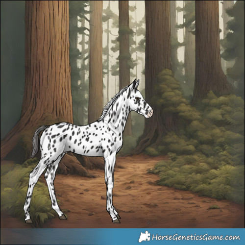 Horse Color:Liver Chestnut Leopard 