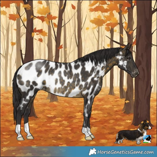 Horse Color:Buckskin Near Leopard Rabicano