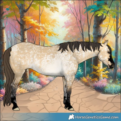 Horse Color:Void Buckskin Ice Dun