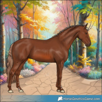Horse Color:Chestnut Rabicano 