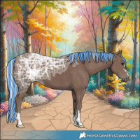 Horse Color:Painted Silver Black Ice 