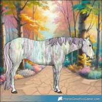 Horse Color:Painted Silver Black Ice Tobiano 