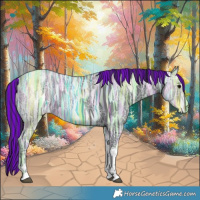 Horse Color:Painted Black Ice Tobiano Rabicano 